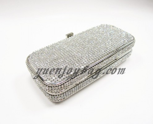 shiny rhinestone diamond silver clutch bag bottom view shiny rhinestone diamond silver clutch bag bottom view