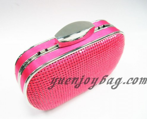 Aluminium mesh neon color day clutch bag with metal frame Aluminium mesh neon color day clutch bag with metal frame