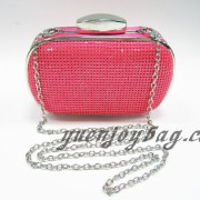 Aluminium sequin neon color fuchsia red clutch bag Aluminium sequin neon color fuchsia red clutch bag