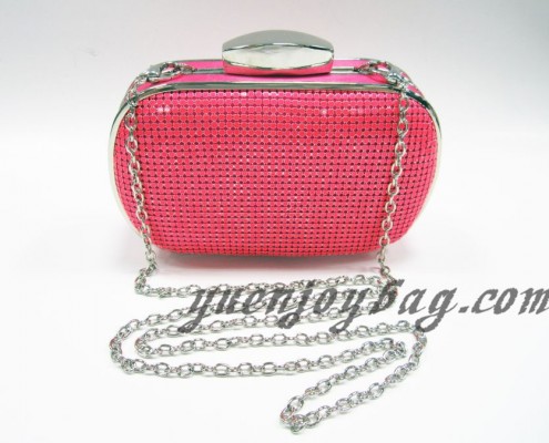 Aluminium sequin neon color fuchsia red clutch bag Aluminium sequin neon color fuchsia red clutch bag