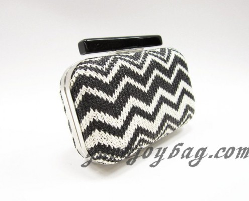 Black and White Tribal patterns clutch purse handbag