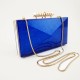 Celebrities Neon Candy color transparent clear acrylic clutch bag with gold metal frame