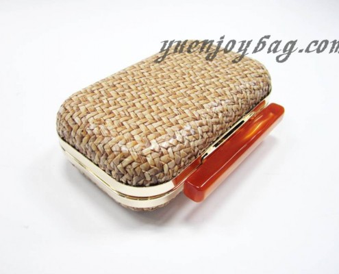 Knitted PU leather evening purse from party bag manufacturer Knitted PU leather evening purse from party bag manufacturer