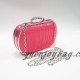 Metal sequin neon pink evening bag