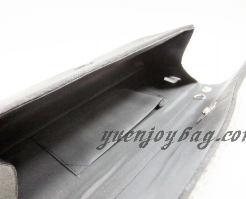 Pleated Satin women evening purse - lining view Pleated Satin women evening purse - lining view