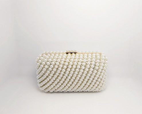 elegant wedding beaded crystal rhinestone clutch bag