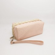lady women's pink cosmetic wristlet bag lady women's pink cosmetic wristlet bag