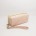 lady women's pink cosmetic wristlet bag