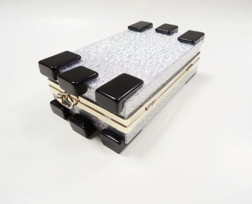 Brand Design fashion acrylic box frame clutch handbag with chain from evening bag manufacturer - bottom view Brand Design fashion acrylic box frame clutch handbag with chain from evening bag manufacturer - bottom view