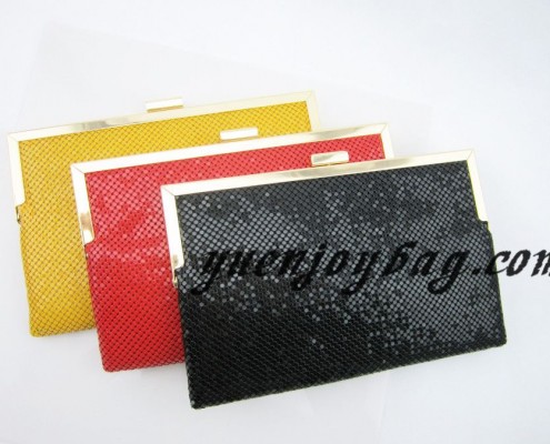 Candy color Aluminium metal sequins beautiful evening purse clutch bag Candy color Aluminium metal sequins beautiful evening purse clutch bag
