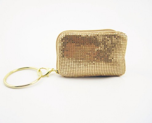 Cute gold metal sequin coin purse for iphone with big quoit Cute gold metal sequin coin purse for iphone with big quoit