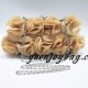 Beige chiffon satin flower bridal evening clutch bag from China manufacturer
