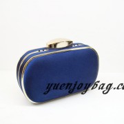 Navy blue satin metal frame clutch purse messenger bag for wedding Navy blue satin metal frame clutch purse messenger bag for wedding