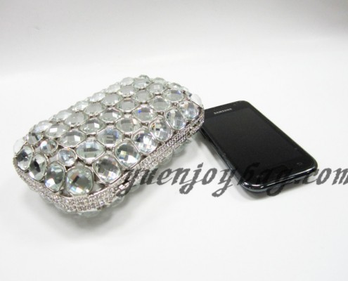 Wholesale Celebrities luxury crystal rhinestone evening metal box clutch handbag from China supplier - contrast mobile Wholesale Celebrities luxury crystal rhinestone evening metal box clutch handbag from China supplier - contrast mobile