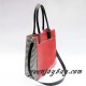 Black White plaid Red PU leather totes handbag