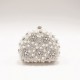 Hot sale Luxury cream beaded wedding clutch bags