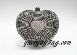 New fashion gray heart shaped clutch bag