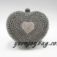 New fashion gray heart shaped clutch bag