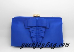 Royal blue bridal kiss lock frame clutch bags