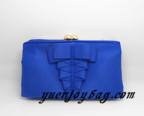 Royal blue bridal kiss lock frame clutch bags