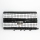 Women's Black and White striped metal mesh clutch bags