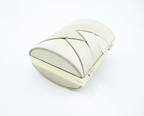Wholesale Women's Simple Weave Fabric Evening Clutch Bag - bottom view Wholesale Women's Simple Weave Fabric Evening Clutch Bag - bottom view