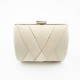 Women's Simple Weave Fabric Evening Clutch Purse