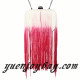 Women's Gradient Color Tassels Decorated Pu Leather Evening Bag